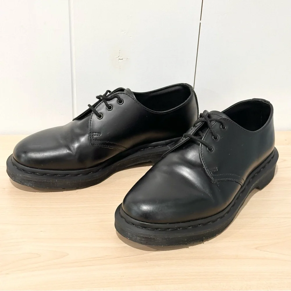 Dr. Martens 1461 Smooth Leather Oxford Shoes In Black Size 6